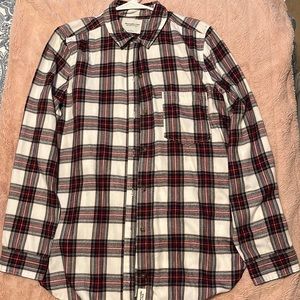 Abercrombie Multi-Colored Flannel. Size Large